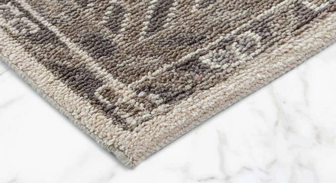 Holvi Hand Knotted Woollen and Cotton Rug (Ivory, 9 x 6 Feet Carpet Size) by Urban Ladder - Cross View Design 1 - 673335