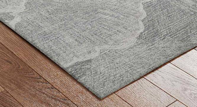 Gingko Hand Tufted Woollen Rug (Grey, 8 x 5 Feet Carpet Size) by Urban Ladder - Cross View Design 1 - 673348