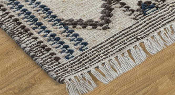 Portico Hand Woven Woollen and Jute Dhurrie (Ivory, 6 x 4 Feet Carpet Size) by Urban Ladder - Cross View Design 1 - 673355