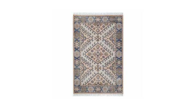 Chalet Hand Knotted Rust Cotton Rug (Rust, 6 x 4 Feet Carpet Size) by Urban Ladder - Front View Design 1 - 673377