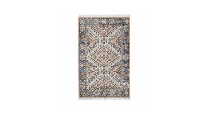 Chalet Hand Knotted Rust Cotton Rug (Rust, 8 x 5 Feet Carpet Size) by Urban Ladder - Front View Design 1 - 673379