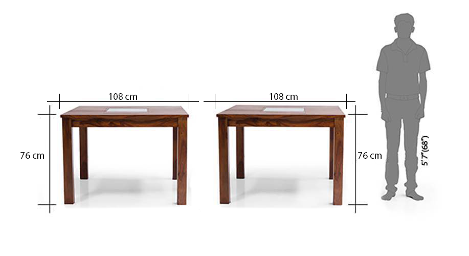 Brighton square dining table teak finish with groove 7 copy 2