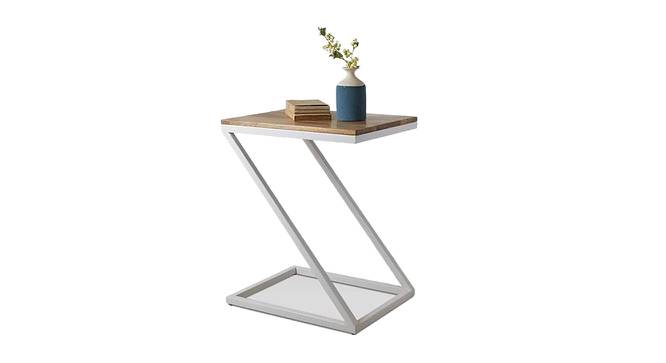 Zeed End Table White Frame (Melamine Finish) by Urban Ladder - Front View Design 1 - 673901