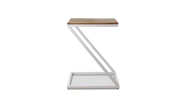 Zeed End Table White Frame (Melamine Finish) by Urban Ladder - Cross View Design 1 - 673903