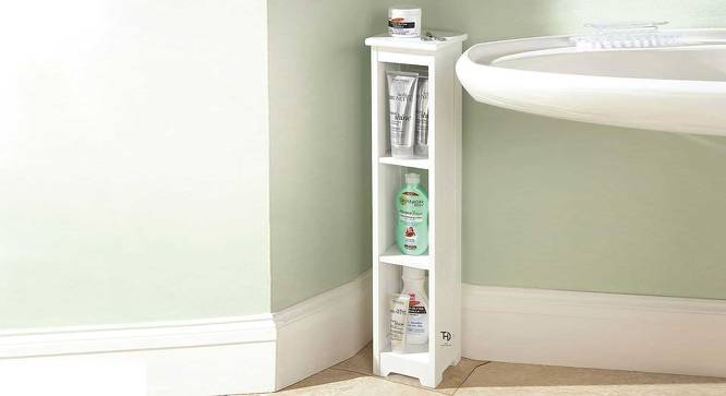 Veena Bathroom Shelf (White Finish) by Urban Ladder - Front View Design 1 - 673962