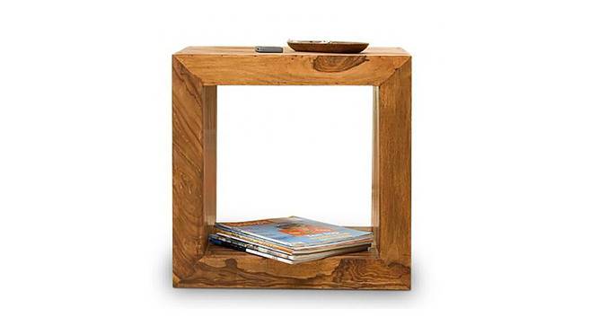 Cube Side Table (Melamine Finish) by Urban Ladder - Cross View Design 1 - 673990