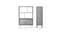 Jarrah Display (Melamine Finish) by Urban Ladder - Design 1 Dimension - 674004