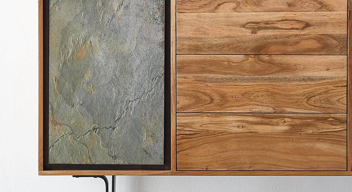 Jarrah Solid Wood Sideboard in Melamine Finish Urban Ladder