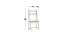 Ladder Study Table White (Melamine Finish) by Urban Ladder - Design 1 Dimension - 674007