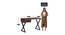 Kosmo Study Table (Melamine Finish) by Urban Ladder - Design 1 Dimension - 674011