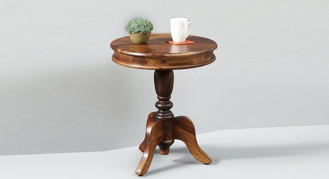 Vintage Round Side Table (Melamine Finish) by Urban Ladder - Front View Design 1 - 674062