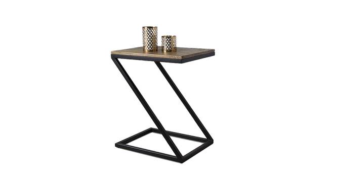 Zeed End Table Black Frame (Melamine Finish) by Urban Ladder - Front View Design 1 - 674066