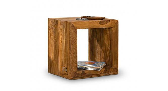 Cube Side Table (Melamine Finish) by Urban Ladder - Front View Design 1 - 674070