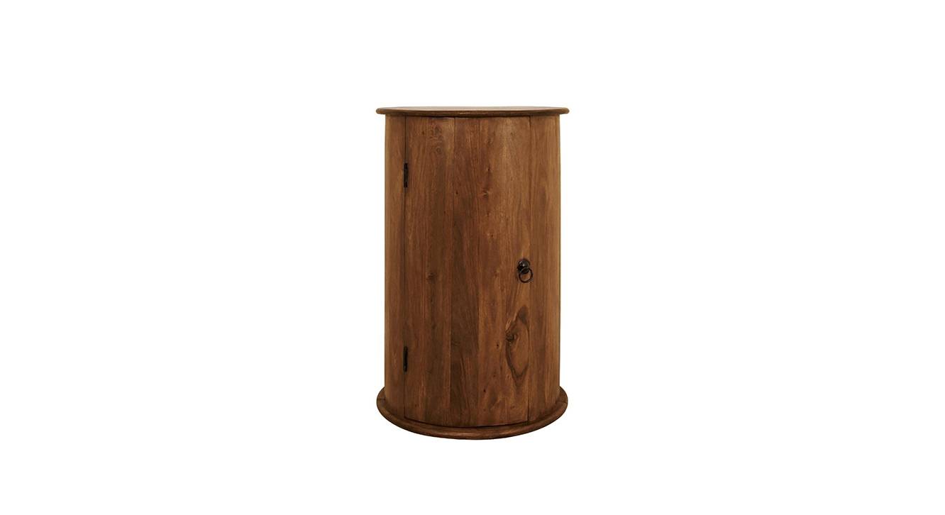 Acropolis Solid Wood Side Table in Melamine Finish Urban Ladder