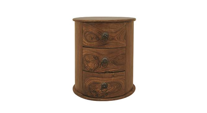 Acropolis Round Side End Table (Melamine Finish) by Urban Ladder - Front View Design 1 - 674072