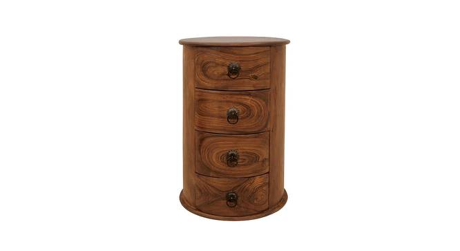 Acropolis Round Side Table (Melamine Finish) by Urban Ladder - Front View Design 1 - 674073