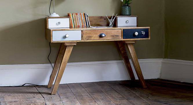 Multi Rino Desk (Melamine Finish) by Urban Ladder - Front View Design 1 - 674101