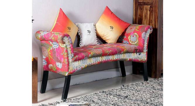 Amira Blossom Bench (Brown) by Urban Ladder - Front View Design 1 - 674157