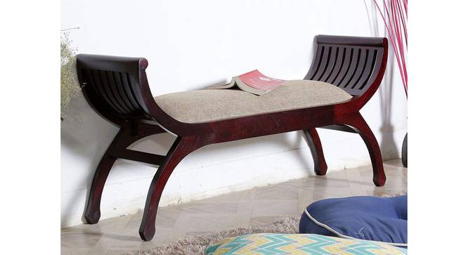 Amira Lotus Bench (Brown) by Urban Ladder - Front View Design 1 - 674160
