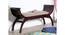 Amira Lotus Bench (Brown) by Urban Ladder - Front View Design 1 - 674160
