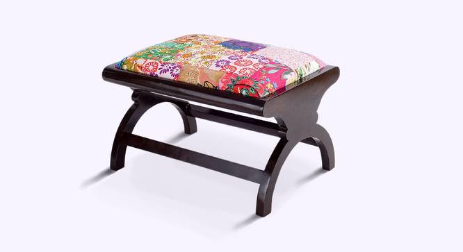 Sarah Curvey Stool (Brown) by Urban Ladder - Front View Design 1 - 674161