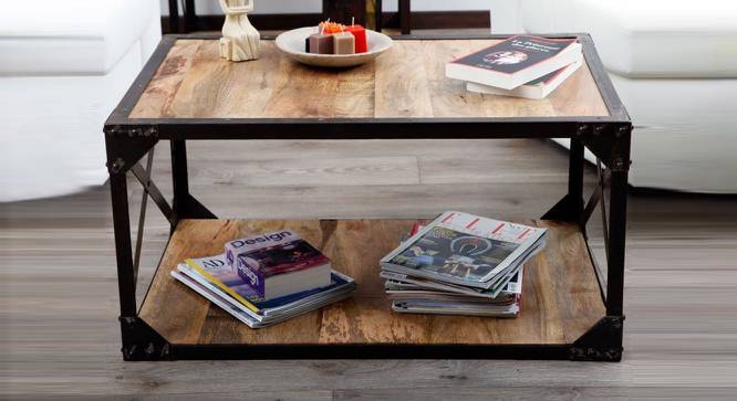 Devi Industrial Coffee Table (Melamine Finish) by Urban Ladder - Front View Design 1 - 674169