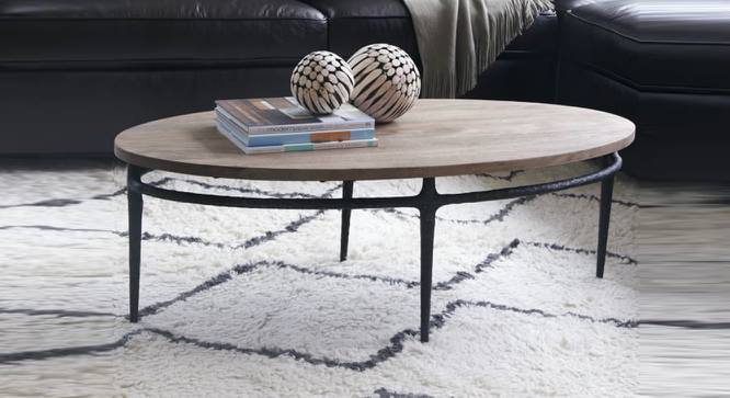Eliptika Coffee Table (Melamine Finish) by Urban Ladder - Front View Design 1 - 674170