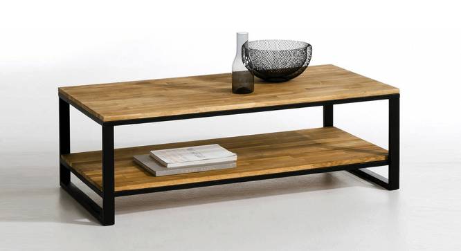 Devi Modern Industrial Coffee Table (Melamine Finish) by Urban Ladder - Front View Design 1 - 674178