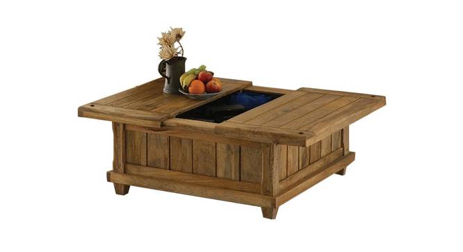 Coffee Table Sliding Top with Storage (Melamine Finish) by Urban Ladder - Front View Design 1 - 674183