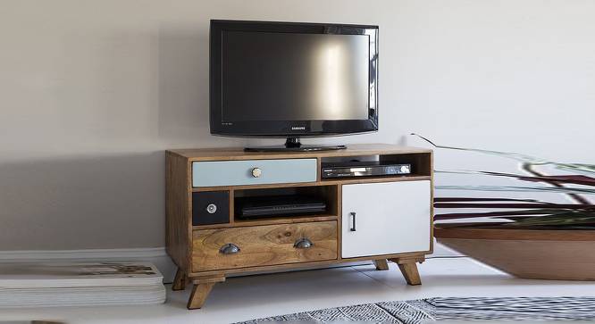 Ran Multi Color Tv Cabinet (Melamine Finish) by Urban Ladder - Front View Design 1 - 674184