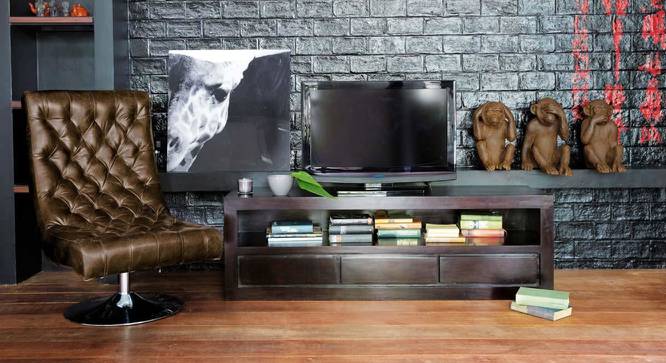 Darkeen TV Cabinet (Melamine Finish) by Urban Ladder - Front View Design 1 - 674185