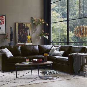 the home dekor Eliptika Round Solid Wood Coffee Table in Melamine Finish-picture-2