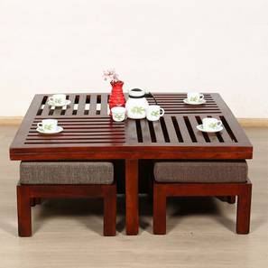 the home dekor Jolly Square Solid Wood Coffee Table in Melamine Finish-picture-15