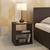 Zoey bedside table dark wenge finish open storage new  lp