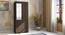 Zoey Two Door Wardrobe (With Mirror Configuration, Dark Wenge Finish) by Urban Ladder - Full View - 674346