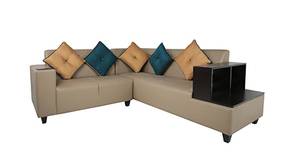 Martin Leatherette Sofa (Beige)