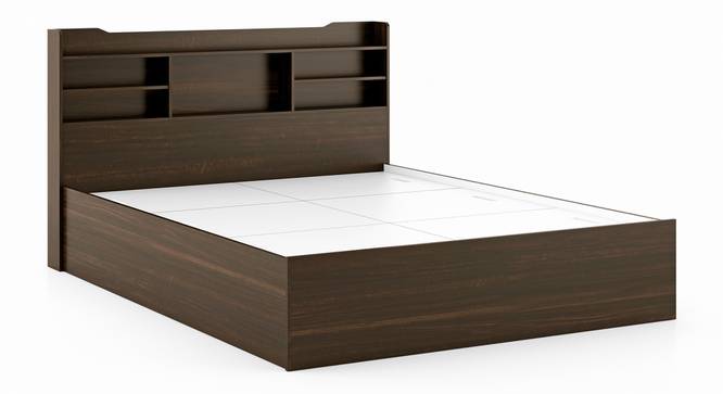 Sandon Storage Bed (Queen Bed Size, Contemporary Style, Box Storage Type, Californian Walnut Finish) by Urban Ladder - - 