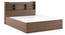 Sandon Storage Bed (Queen Bed Size, Contemporary Style, Box Storage Type, Classic Walnut Finish) by Urban Ladder - - 