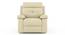Raphael 1 Seater Fabric Recliner (Off White, One Seater) by Urban Ladder - - 