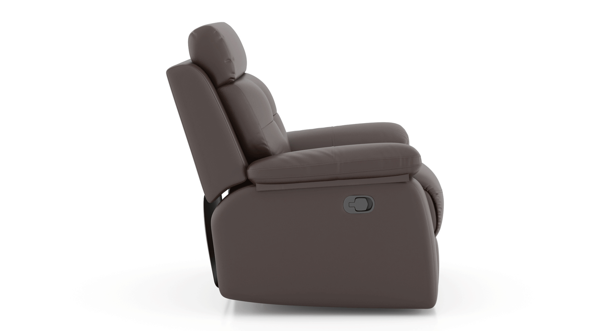 Raphael Leatherette One Seater Manual Recliner in Off White Colour
