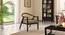 Hayworh lounge chair (American Walnut Finish, Fawn Velvet) by Urban Ladder - Front View Design 1 - 675618