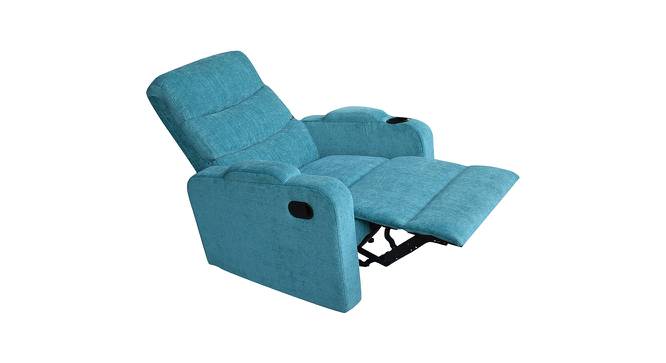 Carrera Fabric 1 Seater Manual Recliner in Sea Green Colour (Green, One Seater) by Urban Ladder - Storage Image - 