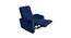 Carrera Fabric 1 Seater Manual Recliner in Blue Colour (Blue, One Seater) by Urban Ladder - Close View - 