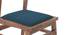 Catria Leon 6 Seater Dining Set (Teak Finish, Delft Blue) by Urban Ladder - Rear View Design 1 - 675830
