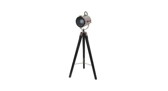 Belfast Tripod Spotlight (Black Base Finish, Cylindrical Shade Shape, Nickel Shade Color) by Urban Ladder - Front View Design 1 - 675899