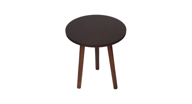 Maeva Side Table (Matte Walnut, Matte Walnut Finish) by Urban Ladder - Front View Design 1 - 675906
