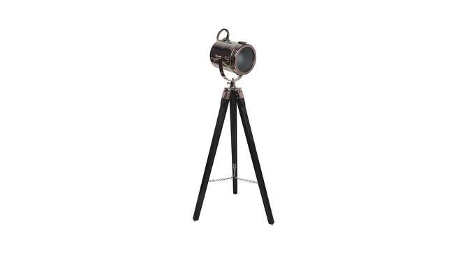 Belfast Tripod Spotlight (Black Base Finish, Cylindrical Shade Shape, Nickel Shade Color) by Urban Ladder - Design 1 Side View - 675910