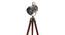 Belfast Tripod Spotlight (Teak Base Finish, Cylindrical Shade Shape, Nickel Shade Color) by Urban Ladder - Ground View Design 1 - 675922