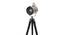 Belfast Tripod Spotlight (Black Base Finish, Cylindrical Shade Shape, Nickel Shade Color) by Urban Ladder - Ground View Design 1 - 675943