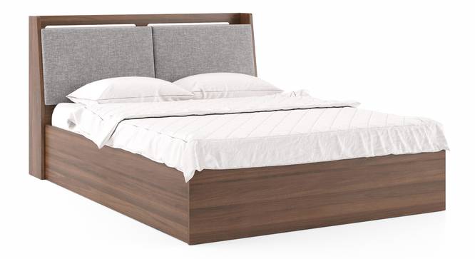 Tyra Storage Bed (King Bed Size, Box Storage Type, Classic Walnut Finish) by Urban Ladder - - 